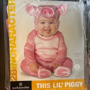 InCharacter This Lil' Piggy Baby Costume - Pink